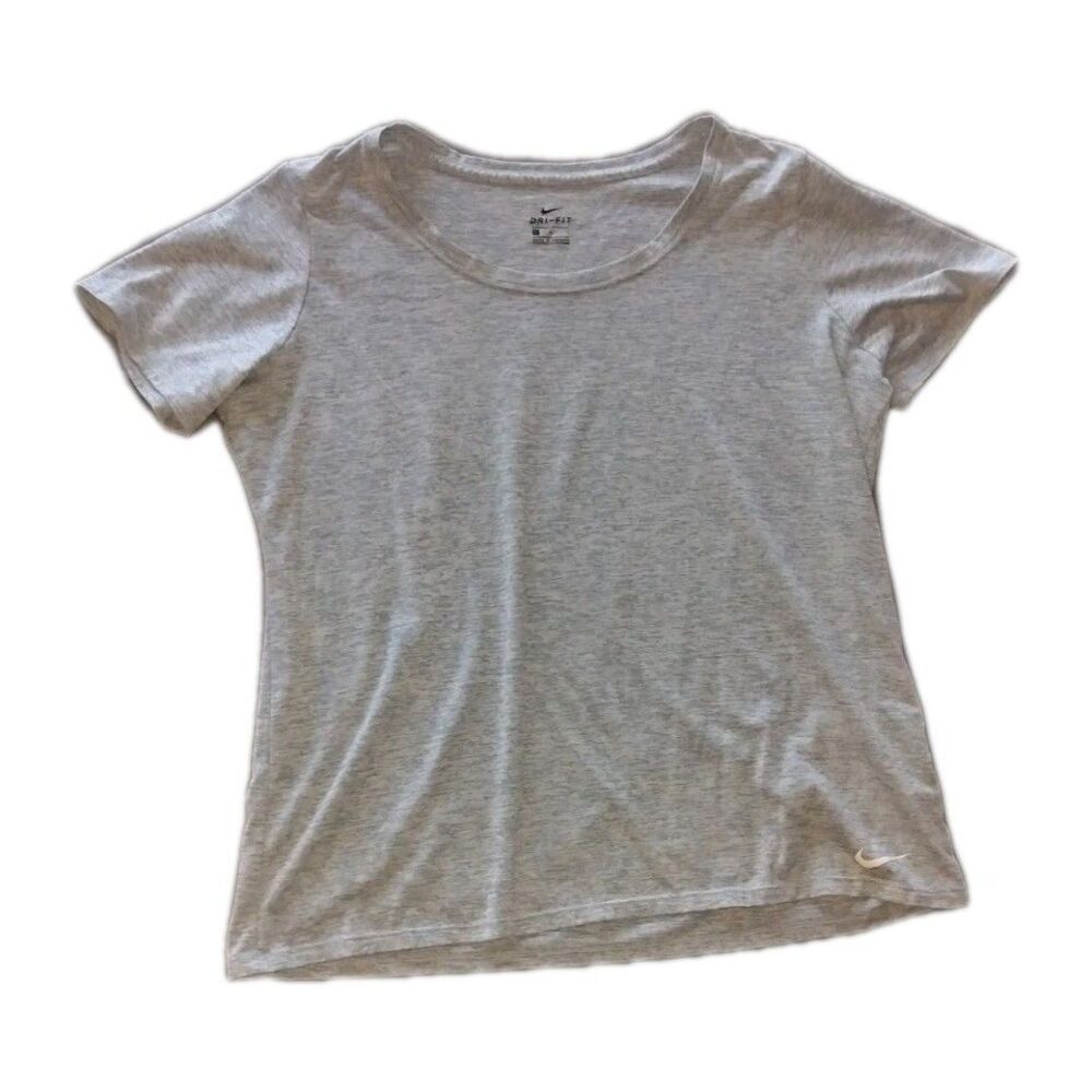 Nike Dri Fit Shirt Womens Size XL Short Sleeve Regular Fit  Blue Crew Neck Tee